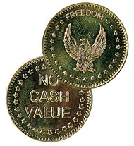 Zseton Eagle - Freedom 25x1,5mm