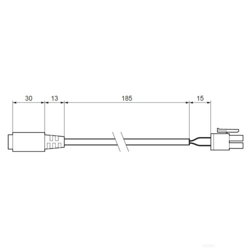 Custom CABLE ADAPTER POWER SUPPLY DIN-MOLEX