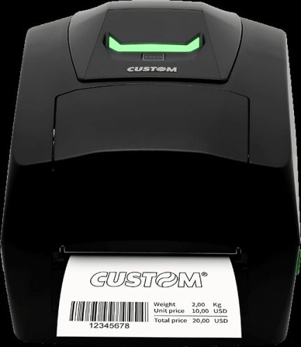 CUSTOM LABEL PRINTER D4 202 ETH USB RS232 WITH DISPLAY BLACK