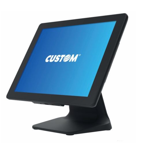 CUSTOM DAYTONA 15" asztali POS PC és kijelző  J3455 NO OS 8GB RAM 128GB SSD Fekete