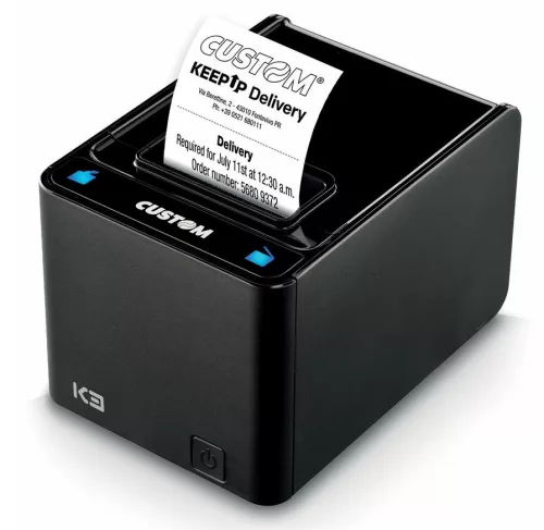 Printer CUSTOM K3 ASZTALI POS PRINTER, HIGH SPEED ETH/USB/RS232, LINERLESS címkenyomtató