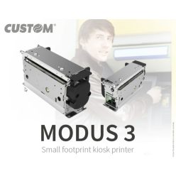 Printer Custom MODUS3 X. Kompakt kialakítású, 200mm/s gyorsnyomtató. 60-120 GSM hőpapírhoz. USB