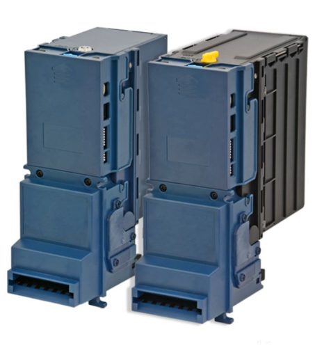 Banknote acceptor ICT V7e/LX7 with lockable stacker.