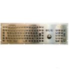 Metal Keyboard with trackball and Num Pad, vandal proof