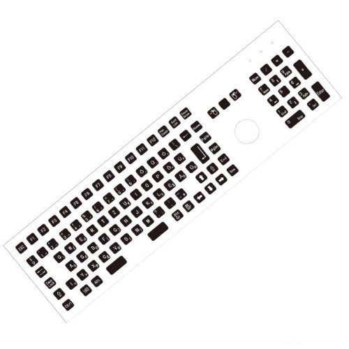 Metal Keyboard with trackball, vandal proof