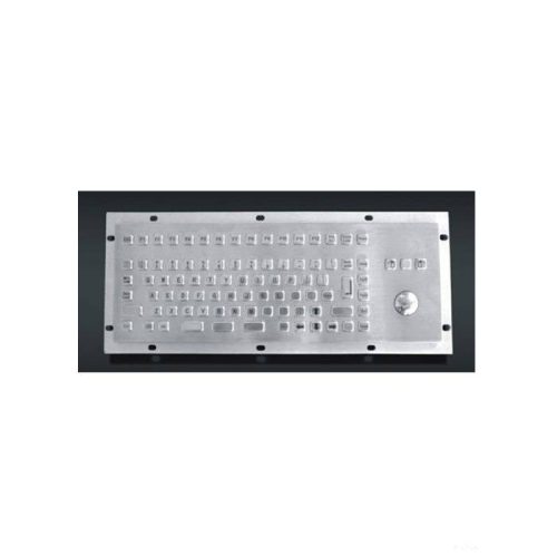Metal Keyboard mini with trackball, vandalproof