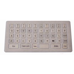   METAL Keyboard MINI vandálbiztos billentyűzet. USB beépíthető  190x98 mm, 43 gomb