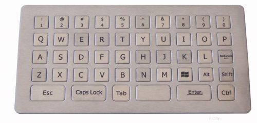 METAL Keyboard MINI vandálbiztos billentyűzet. USB beépíthető  190x98 mm, 43 gomb
