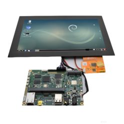 POWERTIP 7" LCM with 650nits(typ.) brightness, 1024x600 resolution, HDMI, PCAP sensor