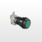 Push button small, round 28,5mm yellow