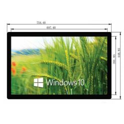 32" display with touch pane for indoor application