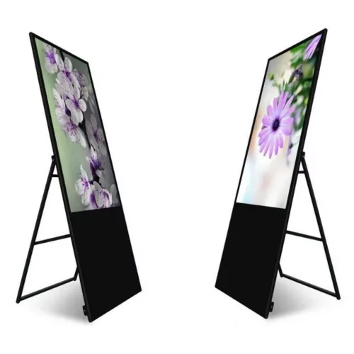43" hordozható, 1800nits reklámkijelző. Android 12, 4GB RAM+ 64GB ROM, akkumulátor és hálózati üzem