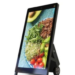 55" hordozható, 2500nits kijelző Android, érintőszenzor . 12 órás akkumulátoros üzem, IP54 védelem.