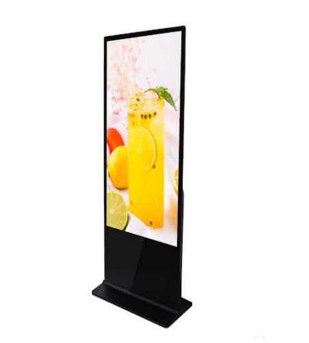 75" Emelt fényerejű LCD digital signage kijelző, reklám célokra. 700nits.  SZABADONÁLLÓ kiosk IP30