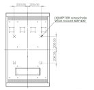 AGL 49" high brightness open frame display, 2500 nit, IP65